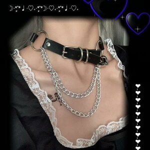 �S�V�b�N�� ���U�[ �V���v�� �Z�� �J�W���A�� �`���[�J�[�@�A�N�Z�T���[�@���f�B�[�X Yabifeng Culture �_�[�N �X�^�C�� ���u �x���g �o�b�N�� �`�F�[�� �J���[ Y2K �l�b�N���X �p���N �`���[�J�[ 