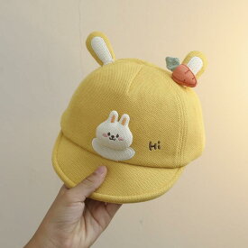 かわいい おしゃれ かぶりもの 帽子　うさぎ耳　かわいい ベビー 帽子 秋冬 かわいい 女の子 野球帽 秋 お出かけ 男の子 ダックビル キャップ 幼児 防風