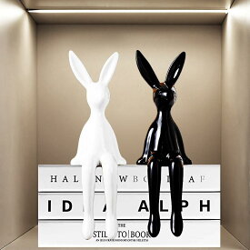 オブジェ 和風 雑貨 小物 　ホビー　雑貨　装飾品 耳の 長い ウサギが 座っている 小さい 装飾品 軽量で ハイエンド ソフト 家具 家庭用 リビング ルームの テレビキャビネット ワイン キャビネットの 装飾