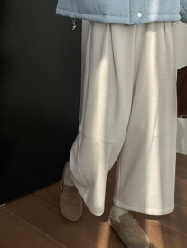 レディース ゆったりパンツ 伸縮腰 カジュアルパンツ 快適 軽量 通気性 柔らか素材 普段使い コットン混 膝下丈 シンプル