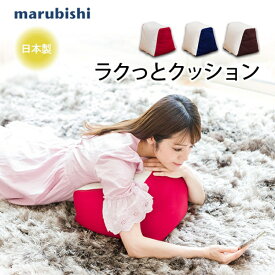Marubishi 丸菱工業 ラクっとクッション 姿勢 骨盤 サポート 尾てい骨 ビーズクッション 座椅子 背もたれ 腰痛 抱き枕にも 健康 大人 子供 椅子 室内 日本製 ギフト プレゼント 30代 40代 50代 60代 70代 80代