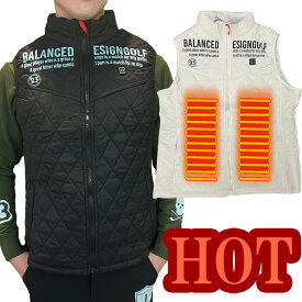 a48 電熱ベストキルティング　保温 軽量 ストレッチ 裏フリース ブルゾン M L 2L 3L 4L 5L ゴルフウェア メンズ 長袖 ゴルフ ジャケット アウター 上着 秋 冬 ウインドブレーカー 重ね着 防寒 防風 スポーツウェア BIGサイズ 大きいサイズ