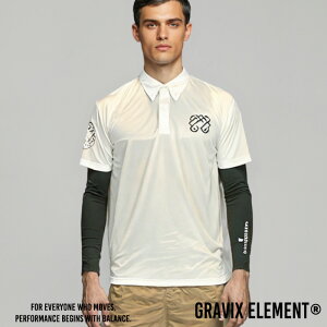 a59 03 特許鉱石×高機能ゴルフウェア ゴルフウェア メンズ 夏用 半袖 吸汗速乾 スポーツウェア 機能性 鉱石プリント 体幹サポート 消臭 ストレッチ GRAVIXELEMENT 姿勢サポート 吸汗 消臭 軽量ス