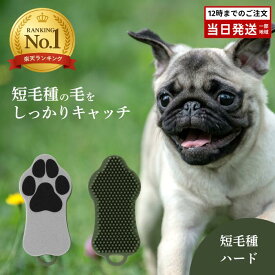 グルッテ ハード オリーブグリーン フレンチブルドッグ ブラシ ラバーブラシ 短毛 グルーミング 犬 猫 換毛期 犬 猫 ブラッシング HARIO ハリオ
