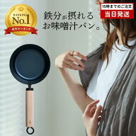 藤田金属 味噌汁パン お味噌汁パン 16cm 日本製 IH対応 片手鍋 鉄フライパン みそ汁 味噌汁 鉄分補給 貧…