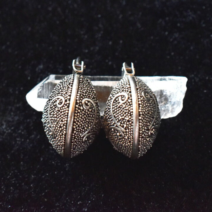 楽天市場】バリ島シルバーアクセサリー 銀線細 ピアス アンティーク 