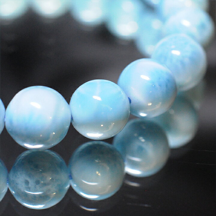 楽天市場】ラリマー(top)1連ブレスレット 9mm 内周約15センチ  