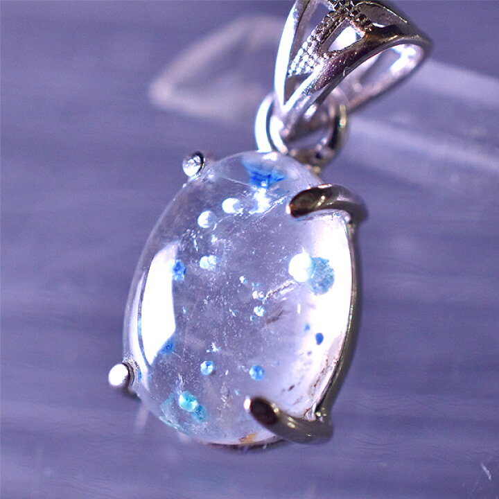 楽天市場】ギラライトインクォーツ ペンダントトップ 3.44ct パライバ 