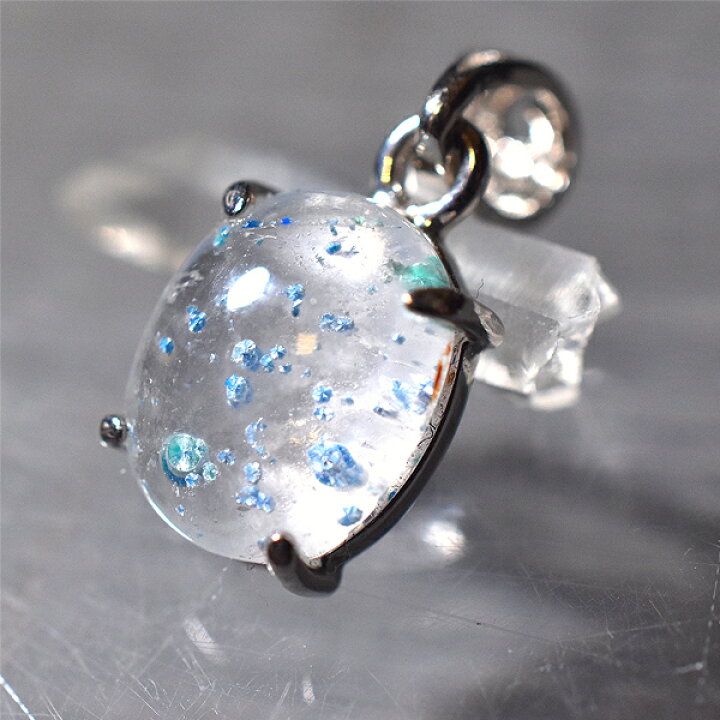 楽天市場】ギラライトインクォーツ ペンダントトップ 3.06ct パライバ 