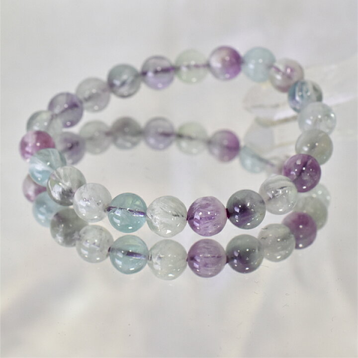 楽天市場】エンジェルフェザーフローライト ブレスレット 8ミリ内周約  