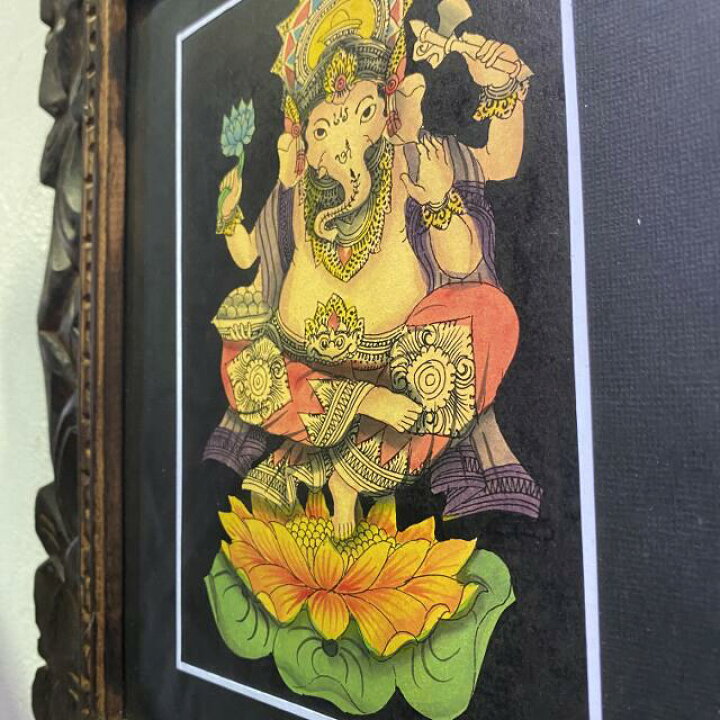 楽天市場】【春 新生活 インテリア セール中】 バリ風 バリ絵画 神獣の 
