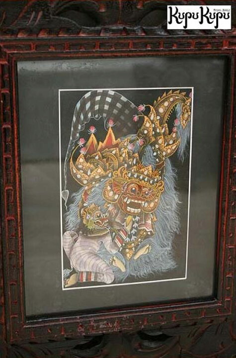 楽天市場】【 ポイントUP 限定saleクーポン 】 バリ絵画 バロン 聖獣 