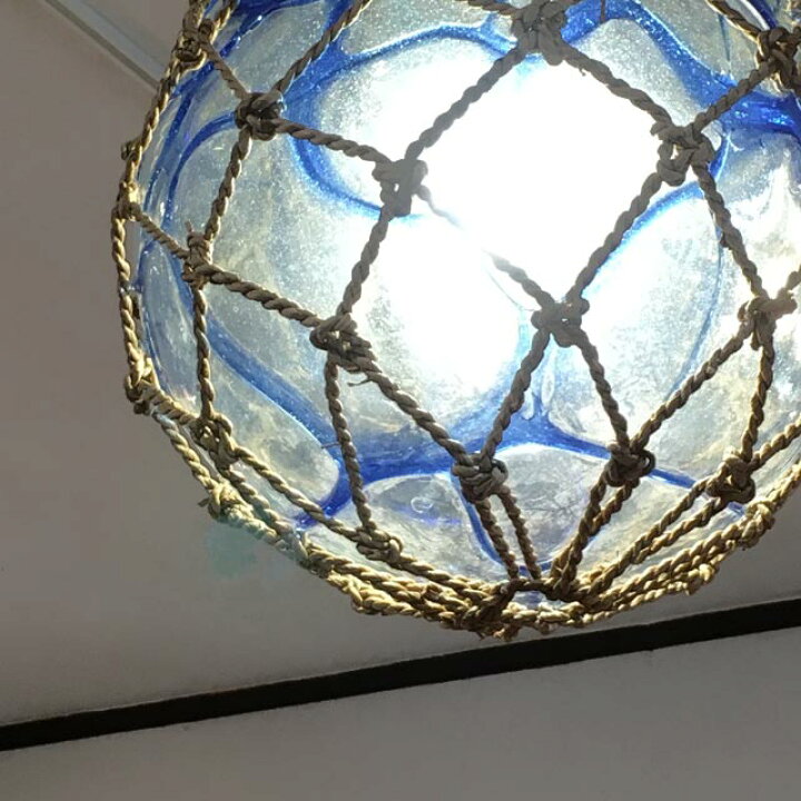 楽天市場】ガラス 浮き玉 ペンダントライト 30cm 2個1セット マリン 