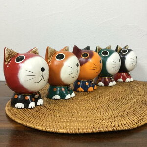 バリ 木彫り 猫 置物 オブジェ 通販 価格比較 価格 Com