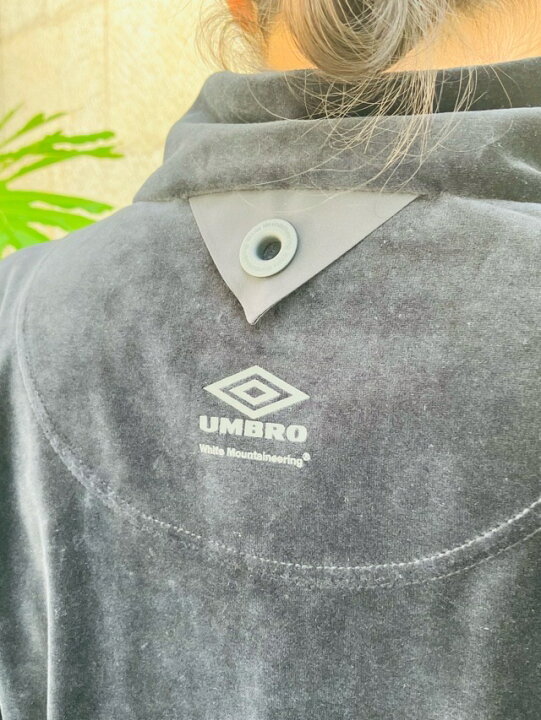 楽天市場】WhiteMountaineering WM×UMBRO ベロア ブルゾン BLACK 