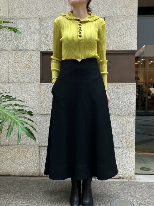 楽天市場】BEATINGHEART ウール フレア スカート CAMEL /KHAKI /BLACK 