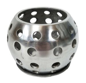 シルバーキャンドルホルダー【バリ直輸入】丸 鍍金 銀 キャンドルライト キャンドルスタンド ろうそく ろうそく立て キャンドルランプ ランタン キャンドル立て リラックス インテリア雑