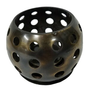 ブロンズキャンドルホルダー【バリ直輸入】丸 鍍金 キャンドルライト キャンドルスタンド ろうそく ろうそく立て キャンドルランプ ランタン キャンドル立て リラックス インテリア雑貨