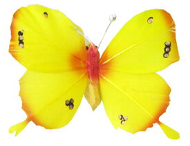 クプクプ（チョウチョ）マグネット8cm　黄×オレンジ【バリ・アジアン雑貨バリパラダイス】
