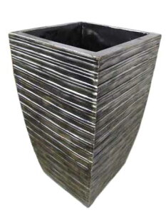 シルバーアート花器FRP/繊維強化プラスチック/シルバーアート/花瓶/花器/フラワーベース/樹脂/オブジェ/フェイクグリーン/フェイクフラワー/アジアンテイスト/ディスプレイ/インテリア【バ