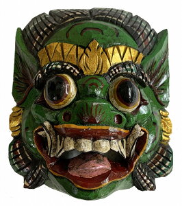 バロンお面マスク L 緑【バリ・アジアン雑貨バリパラダイス】