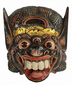 バロンお面マスク H22~27 黒【バリ・アジアン雑貨バリパラダイス】