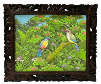 楽天市場】バリ 絵画 花鳥風月の通販