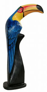 天然木オオハシ30 青【バリ・アジアン雑貨バリパラダイス】