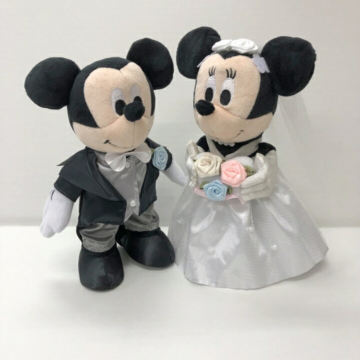 楽天市場 バルーン電報 電報 結婚式 ディズニー ミッキー ミニーのウェディング おしゃれなぬいぐるみ 入籍祝いにも バルーンショップ バルバルーン