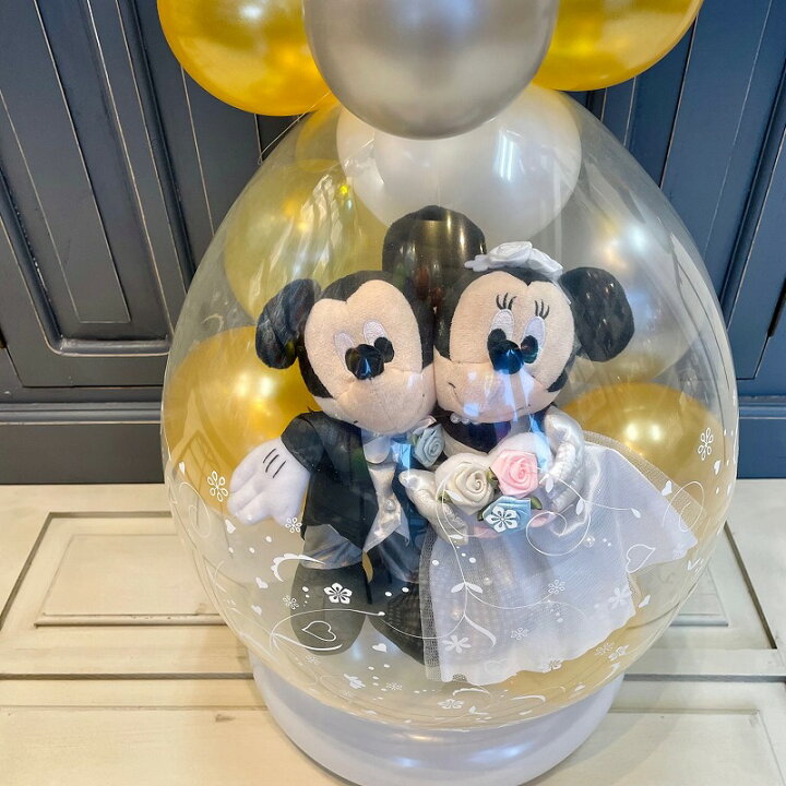 楽天市場 ゴールドアレンジ バルーン電報 電報 結婚式 ディズニー ミッキー ミニーのウェディング おしゃれなぬいぐるみ 祝電 入籍祝いにも バルーンショップ バルバルーン 楽天市場 ゴールドアレンジ バルーン電報 電報 結婚式 ディズニー ミッキー ミニーのウェディング おしゃれなぬいぐるみ 祝電 入籍祝いにも バルーンショップ バルバルーン