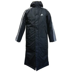 40％OFF！ アディダス サッカー フットサル ベンチコート LT INSULATED コート ロングコート ブラック IZH00-GF0000