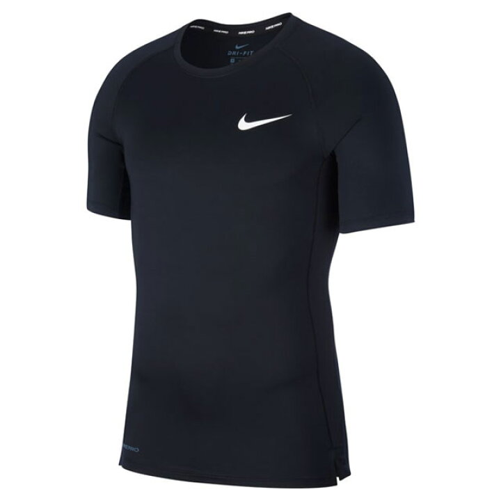 楽天市場 24 Off ナイキ サッカー フットサル インナーシャツ アンダーシャツ Nike Pro モック S S タイト トップ 半袖 ブラック Bv5632 010 Ballclub 楽天市場店