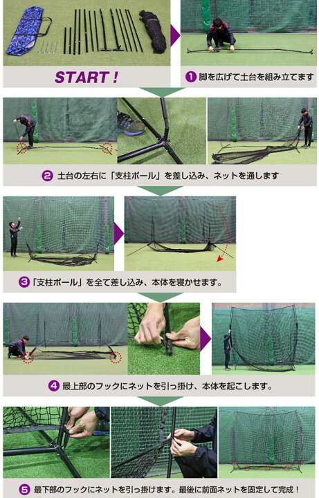 楽天市場】【フィールドフォース】 硬式・軟式兼用 バッティングネット 