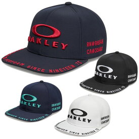 オークリー 帽子 キャップ Oakley Flat Brim Cap 24.0 野球 スポーツウェア ブラック ホワイト ネイビー アクセサリー FOS901713