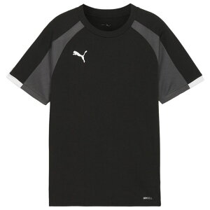 プーマ サッカー フットサル トレーニングウェア ジュニア INDIVIDUALLIGA SSシャツ JR プーマブラック プラシャツ 半袖 【PUMA2024FW】 659806-03