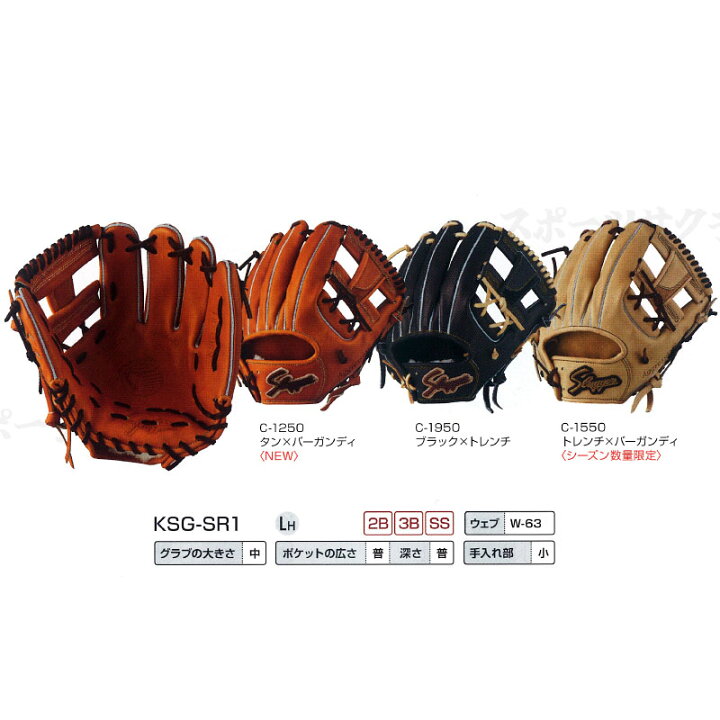 楽天市場】久保田スラッガー 硬式グラブ セカンド・サード・ショート用 