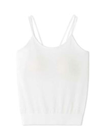 カップ付きニットキャミソール Ballelite バレリット インナー・ルームウェア その他のインナー・ルームウェア ホワイト ブラック ブラウン【送料無料】[Rakuten Fashion]