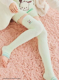 ポチャッコもこもこ着圧ナイトオーバーニーソックス Ballelite バレリット 靴下・レッグウェア 靴下【先行予約】*[Rakuten Fashion]