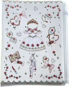 【たけいみき】バレエ ジッパー付 クリアファイル ホワイト フローラの目覚め バレエ発表会プレゼント たけいみき バレエ プレゼント たけいみき バレエ グッズ たけいみき バレエ 雑貨 た