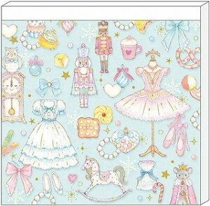 【たけいみき】たけいみき バレエ スクエア メモパッド メモ帳 MEMO くるみ割り人形 バレエ発表会プレゼント たけいみき バレエ プレゼント たけいみき バレエ グッズ たけいみき バレエ 雑