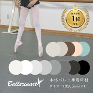 【楽天1位受賞】【送料無料】置くだけ 簡単！本格 バレエ床 リノリウム シート 軽量 マット 自宅用 ピン…
