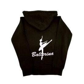 【12/4 20:00〜12/11 1:59ポイント2倍】【楽天1位受賞】バレエ ジャージ バレエ パーカー 黒 バレリーナ キッズ ジュニア 子供 大人 レディース バレエ発表会 プレゼント おすすめ おしゃれ 人気 ballet ballerina ウォームアップ ウェア バレエ コア 記念品 ギフト 楽屋着