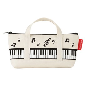 【12/4 20:00〜12/11 1:59ポイント2倍】Piano line トートバッグな ペンケース（マーチ） ピアノ発表会プレゼント 記念品