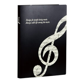 grave クリアブック ピアノ クリアファイル 楽譜 エレクトーン 音楽 発表会プレゼント