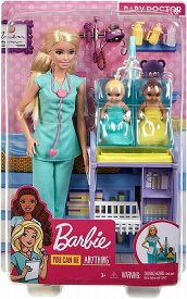 バービー人形 Barbie,おしごとあそび,あかちゃんのドクターセット,GKH23,着せ替え人形,お世話セット,マテル(MATTEL),発表会プレゼント，合格祝い