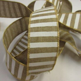 ラッピングリボン,ストライプ柄034,ギフト用,ワイヤーリボン 約幅40mm×長さ1m切売