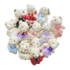 【12/4 20:00〜12/11 1:59ポイント2倍】バレリーナくまぬいぐるみストラップ 10個セット ラベンダーカラー キーホルダー バレエ発表会プレゼントに最適 おしゃれでかわいい人気ギフト 子供・大人用 記念品・楽屋見舞い雑貨