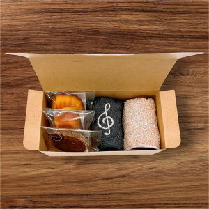 ピアノ ハンドタオルセット ト音記号 音符 ハンドタオル焼き菓子セット 泉州タオル ブラック ベージュ ピアノ発表会プレゼント 音楽 プレゼント お祝い おもたせ オリジナル刺繍