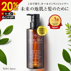 【SALE期間★4,480円⇒3,880円!】 ミノキシジル 誘導体 スカルプ シャンプー オーロラシャンプー 1本300ml キャピシル フルボ酸 ノンシリコン アミノ酸 リンス不要 オールインワンシャンプー オーガニックシャンプー 頭皮 抜け毛 ハリ 産後 女性 女性用 メンズ
