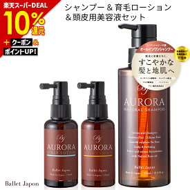 【最大41倍★超ポイントバック祭!12/15まで】 ミノキシジル 誘導体 スカルプ シャンプー オーロラシャンプー 育毛 発毛 ローション 頭皮エッセンス 3種セット キャピシル フルボ酸 ノンシリコン アミノ酸 リンス不要 抜け毛 ハリ 産後 女性 女性用 メンズ オールインワン